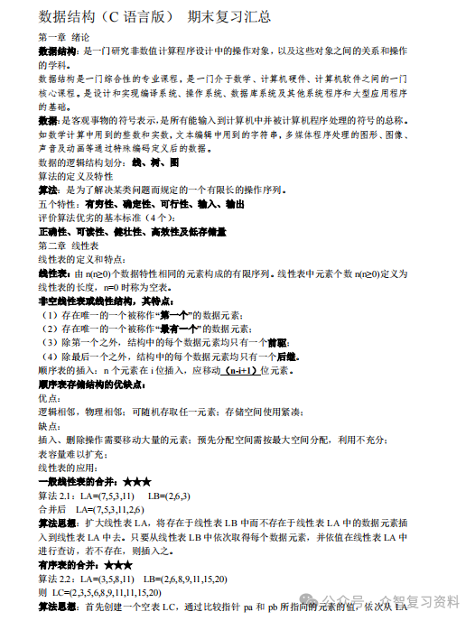 數據結構c語言版知識點_數據結構c語言版知識點_數據結構c語言版知識點